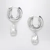 Eliou Pearl Silver Earrings In Silver