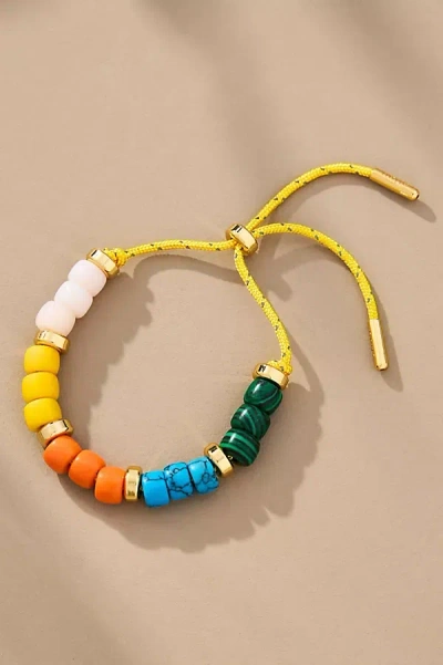 Eliou Millie Multi-stone Bracelet In Yellow