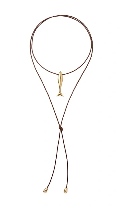 Eliou Minnow Wrap Necklace In Gold Plated