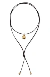 Eliou Éliou Nitta Wrap Necklace In Black