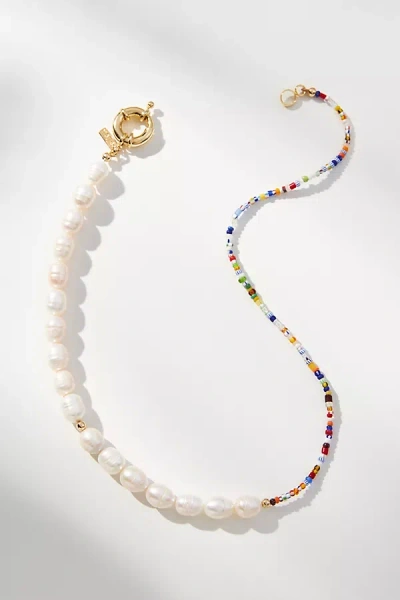 Eliou Éliou Peal Beaded Necklace In White