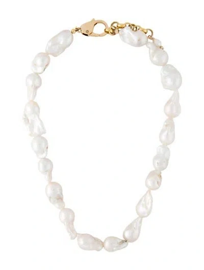 Pre-owned Eliou Pearl Bead Strand, 20.25" In Multicolor