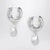 Eliou Pearl Silver Earrings In Silver