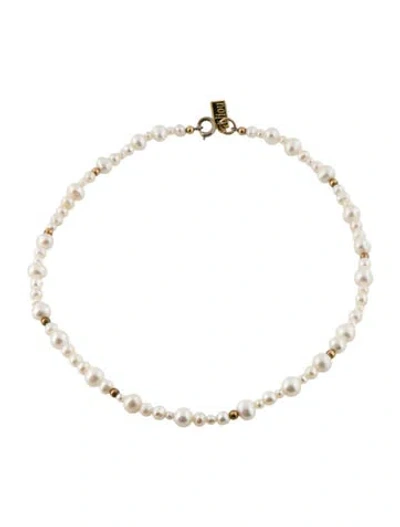Pre-owned Eliou Pearl Strand Necklace, 18" In Multi