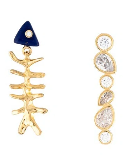 Pre-owned Eliou Pescado Earrings In Blue