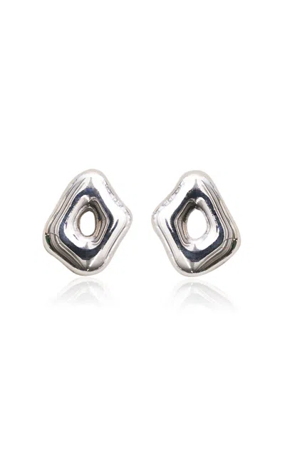 Eliou Petra Sterling Silver Earrings In Metallic