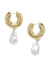 Eliou Pearl Gold Earrings In Gold