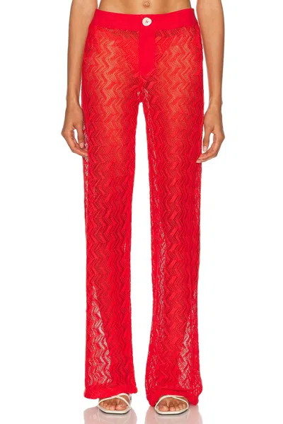 Eliou Rafa Pant In Red