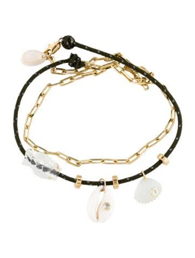 Pre-owned Eliou Reef Anklet In Multi