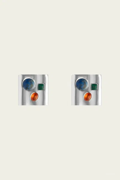 Eliou Ruffino Earrings In Silver In Multi