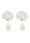 Eliou Scallop Silver-plated Drop Earrings In Silver