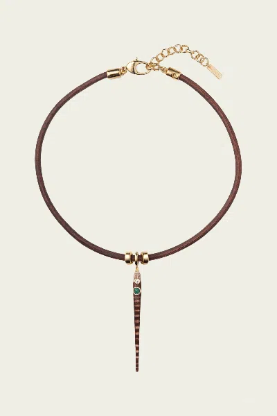 Eliou Selkie Necklace In Brown