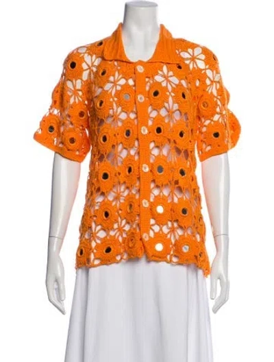 Pre-owned Eliou Short Sleeve Top W/ Tags In Orange