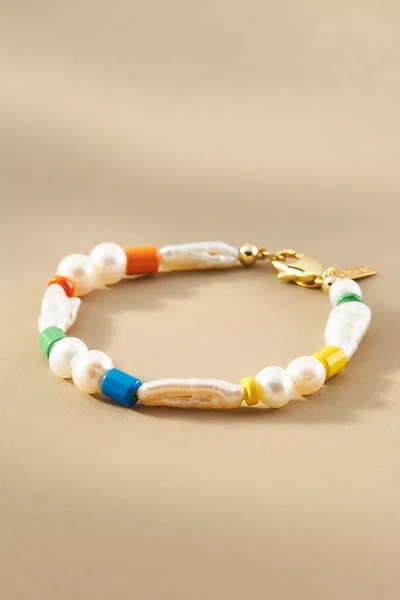 Eliou Éliou Silvi Colorful Pearl Bracelet In Multi