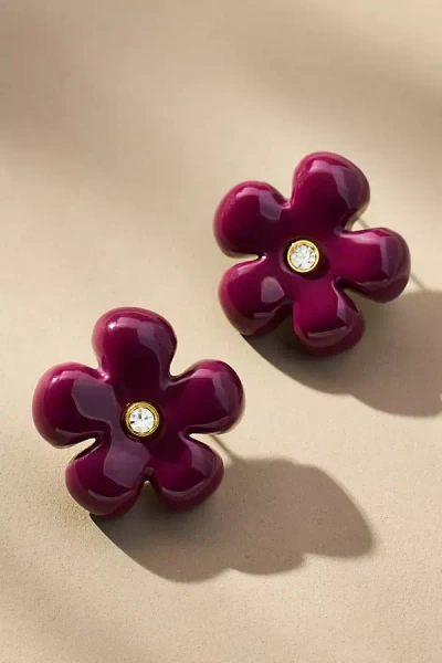 Eliou Éliou Simo Flower Earrings In Purple