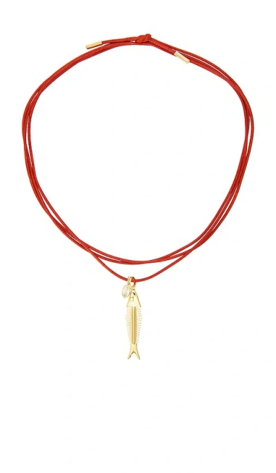Eliou Spina Wrap Necklace In 레드