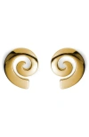 Eliou Éliou Swirl Drop Earrings In Gold