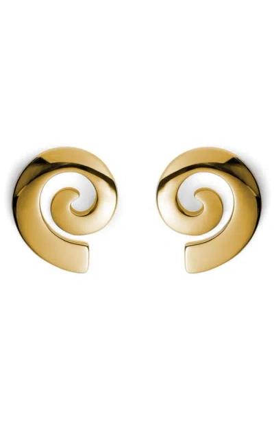 Eliou Éliou Swirl Drop Earrings In Gold