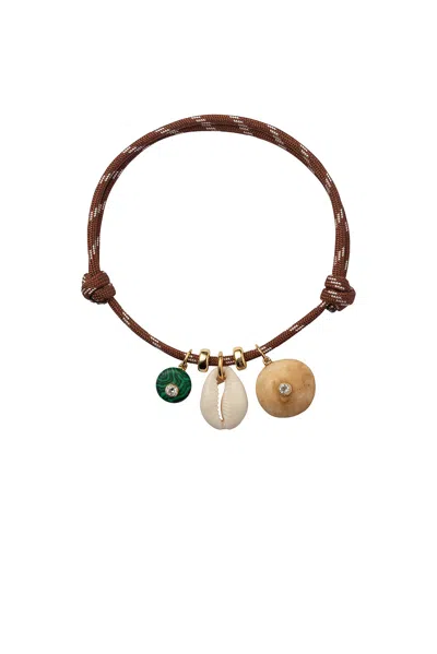 Eliou Tatty Anklet In Brown
