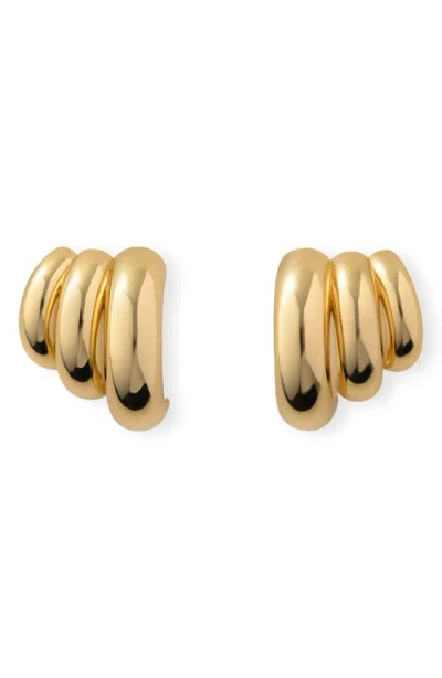Eliou Éliou Tripla Drop Earrings In Gold