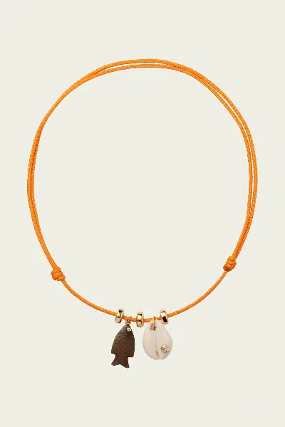 Eliou Tropicana Necklace In Orange