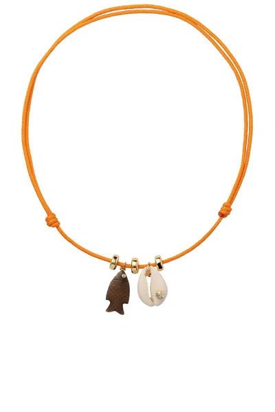 Eliou Tropicana Necklace In Orange