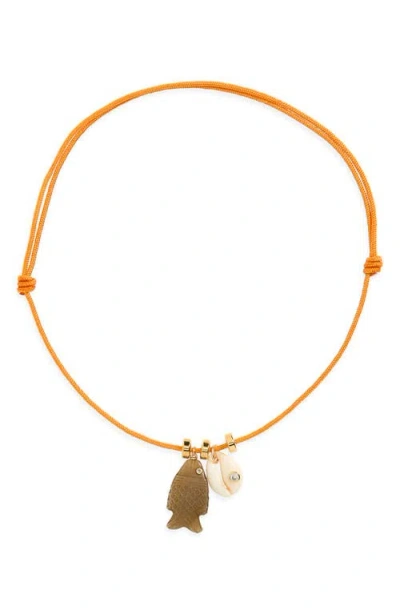 Eliou Éliou Tropicana Necklace In Orange
