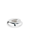Eliou Éliou Varsity Ear Cuff In Silver Plated