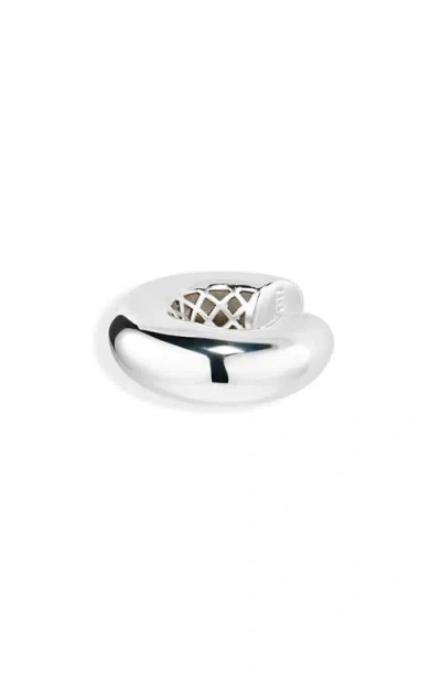 Eliou Éliou Varsity Ear Cuff In Silver Plated