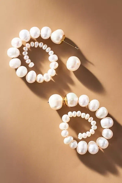 Eliou Vinnie Pearl Earrings In White