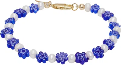 Eliou White & Blue Amelia Bracelet