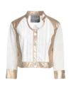 Elisa Cavaletti By Daniela Dallavalle Woman Blazer Gold Size 10 Polyester, Polyurethane, Elastane