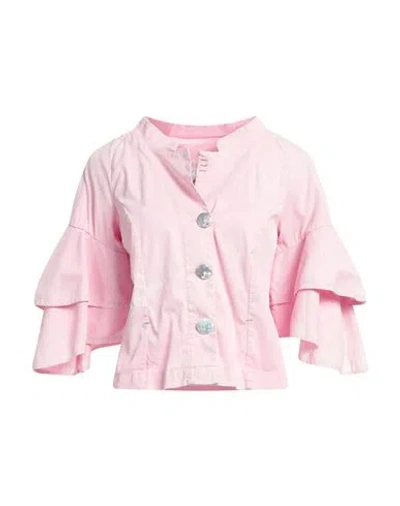 Elisa Cavaletti By Daniela Dallavalle Woman Blazer Pink Size 12 Cotton, Elastane