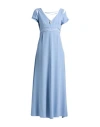 Elisa Cavaletti By Daniela Dallavalle Woman Maxi Dress Light Blue Size S Polyester, Elastane In Blue