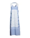 Elisa Cavaletti By Daniela Dallavalle Woman Maxi Dress Sky Blue Size 6 Cotton, Polyester, Polyamide, In Blue