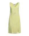 Elisa Cavaletti By Daniela Dallavalle Woman Midi Dress Lime Green Size 4 Linen, Viscose In Green