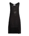 Elisa Cavaletti By Daniela Dallavalle Woman Midi Dress Black Size 4 Linen, Viscose