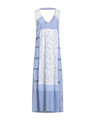 Elisa Cavaletti By Daniela Dallavalle Woman Midi Dress Light Blue Size S Cotton