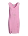 Elisa Cavaletti By Daniela Dallavalle Woman Midi Dress Pink Size 14 Linen, Viscose