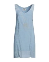 Elisa Cavaletti By Daniela Dallavalle Woman Midi Dress Sky Blue Size 4 Linen, Viscose