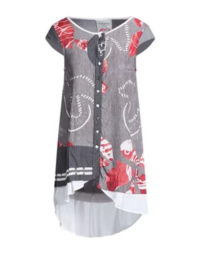 Elisa Cavaletti By Daniela Dallavalle Woman Mini Dress Grey Size M Cotton, Polyamide, Elastane, Nylo In Gray