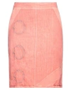 Elisa Cavaletti By Daniela Dallavalle Woman Mini Skirt Coral Size 6 Linen, Cotton, Elastane In Red