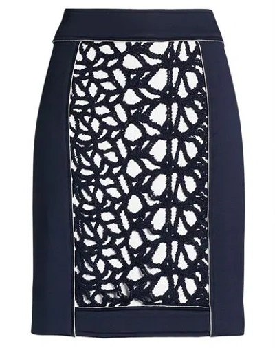 Elisa Cavaletti By Daniela Dallavalle Woman Mini Skirt Navy Size S Viscose, Elastane, Cotton, Polyes In Brown