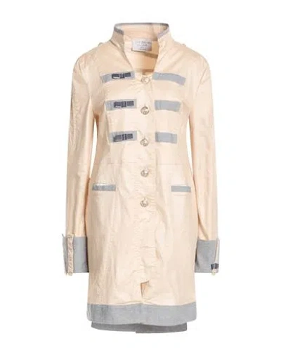 Elisa Cavaletti By Daniela Dallavalle Woman Overcoat & Trench Coat Beige Size S Cotton, Elastane In Gold