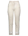 Elisa Cavaletti By Daniela Dallavalle Woman Pants Beige Size 26 Cotton, Elastane In Beige