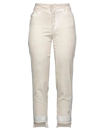 Elisa Cavaletti By Daniela Dallavalle Woman Pants Beige Size 26 Cotton, Elastane
