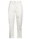 Elisa Cavaletti By Daniela Dallavalle Woman Pants Off White Size S Cotton, Elastane In Neutral