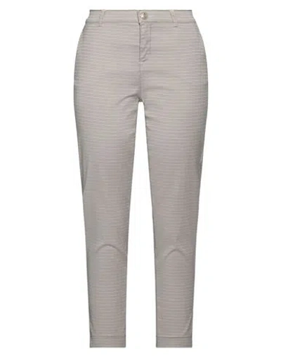 Elisa Cavaletti By Daniela Dallavalle Woman Pants Taupe Size 6 Cotton, Polyester, Elastane In Grey