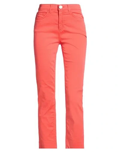 Elisa Cavaletti By Daniela Dallavalle Woman Pants Tomato Red Size Xs Cotton, Elastane