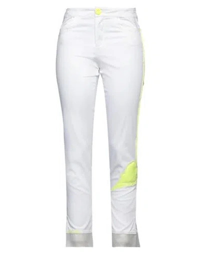 Elisa Cavaletti By Daniela Dallavalle Woman Pants White Size 28 Cotton, Elastane